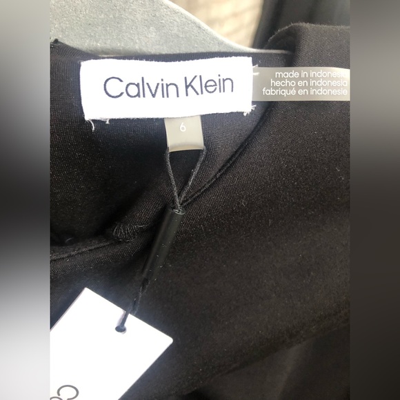 Calvin Klein Women's Black Ponte Formal Fitted Dress, Size 6 - Picture 4 of 12